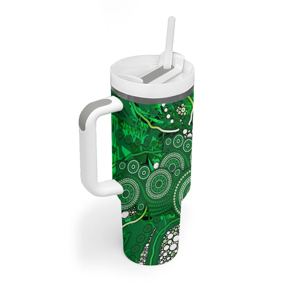 Melbourne Stars Tumbler With Handle Graffiti Urban Aboriginal Dot Abstract Design