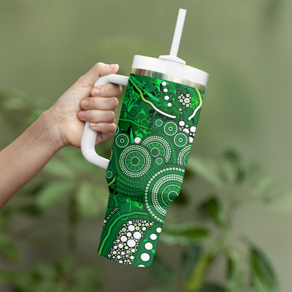 Melbourne Stars Tumbler With Handle Graffiti Urban Aboriginal Dot Abstract Design