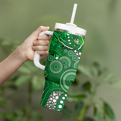 Melbourne Stars Tumbler With Handle Graffiti Urban Aboriginal Dot Abstract Design