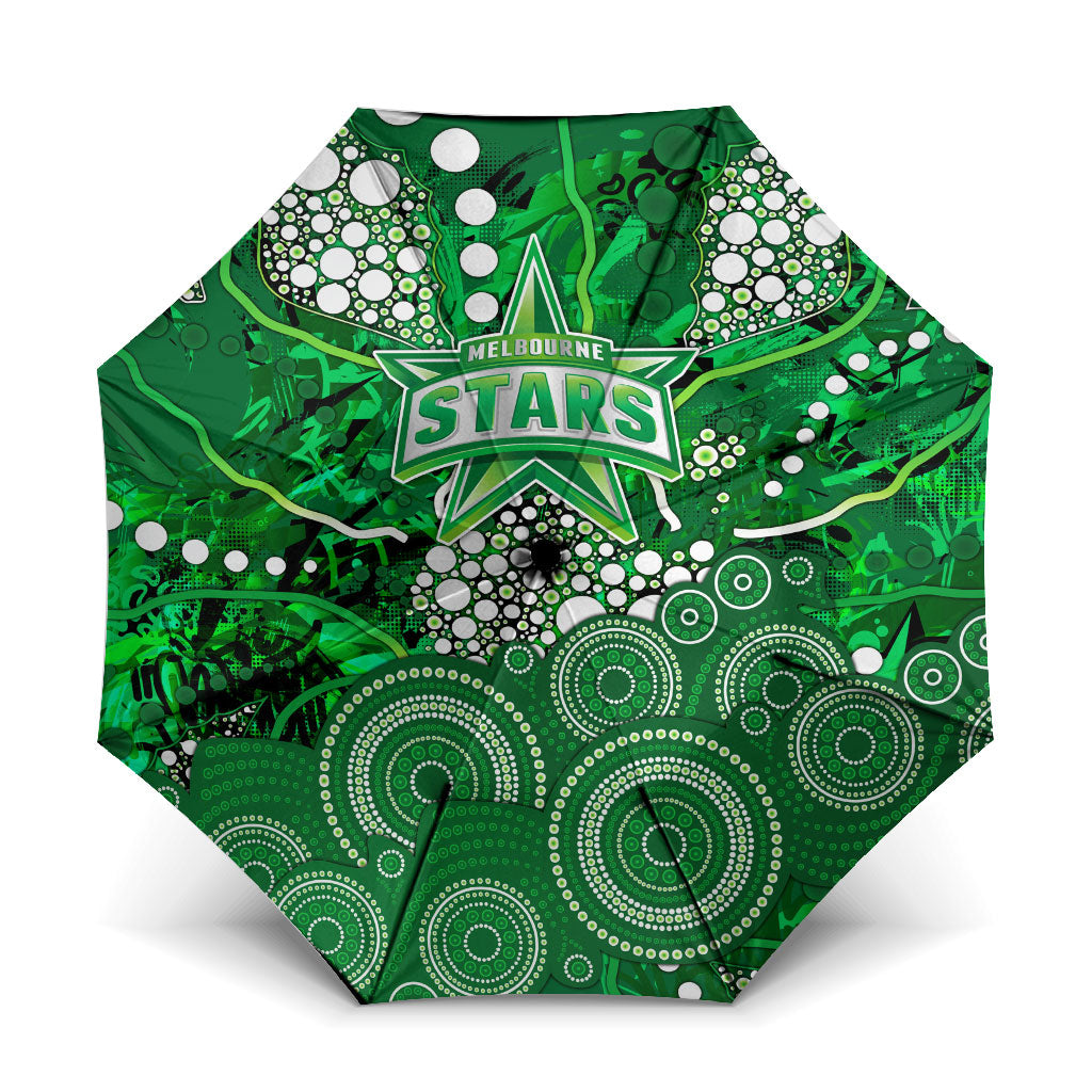Melbourne Stars Umbrella Graffiti Urban Aboriginal Dot Abstract Design