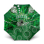 Melbourne Stars Umbrella Graffiti Urban Aboriginal Dot Abstract Design