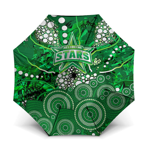 Melbourne Stars Umbrella Graffiti Urban Aboriginal Dot Abstract Design