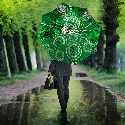 Melbourne Stars Umbrella Graffiti Urban Aboriginal Dot Abstract Design