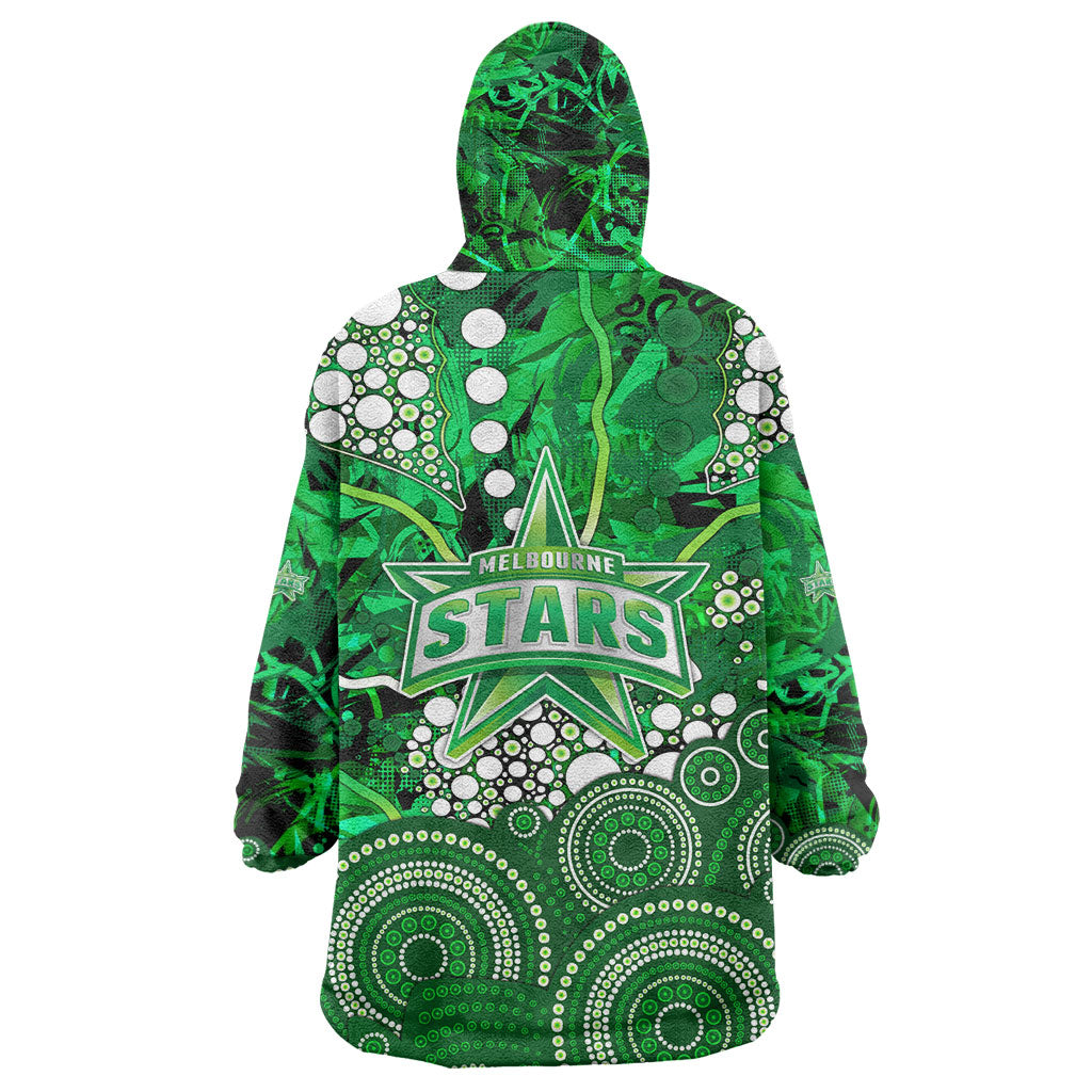 Melbourne Stars Wearable Blanket Hoodie Graffiti Urban Aboriginal Dot Abstract Design