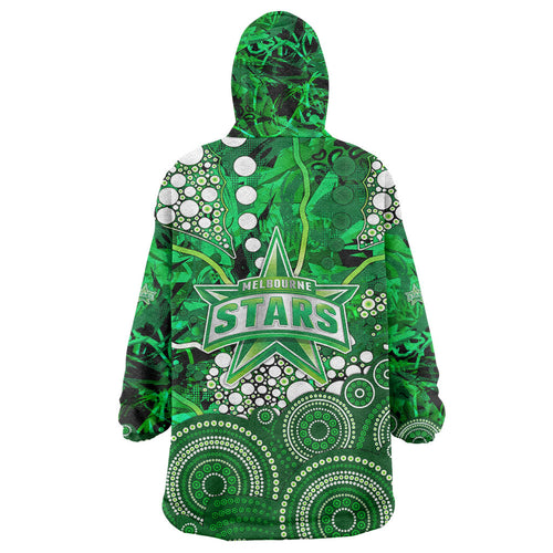 Melbourne Stars Wearable Blanket Hoodie Graffiti Urban Aboriginal Dot Abstract Design