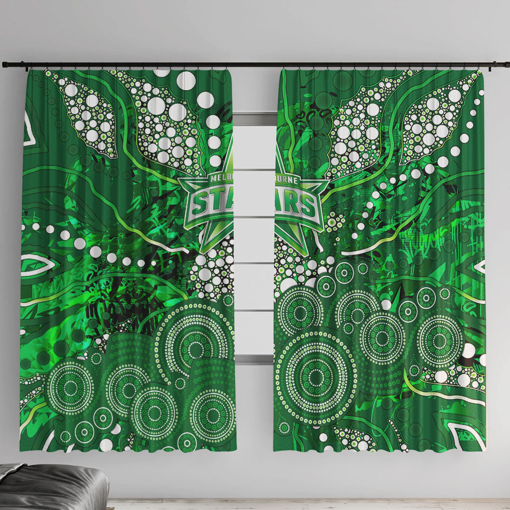 Melbourne Stars Window Curtain Graffiti Urban Aboriginal Dot Abstract Design
