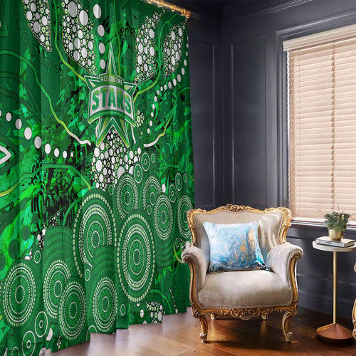Melbourne Stars Window Curtain Graffiti Urban Aboriginal Dot Abstract Design