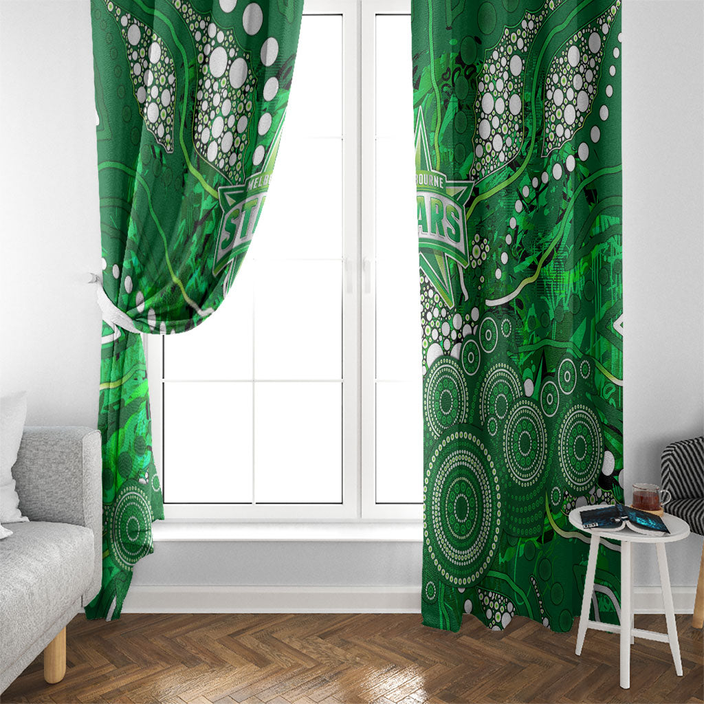 Melbourne Stars Window Curtain Graffiti Urban Aboriginal Dot Abstract Design