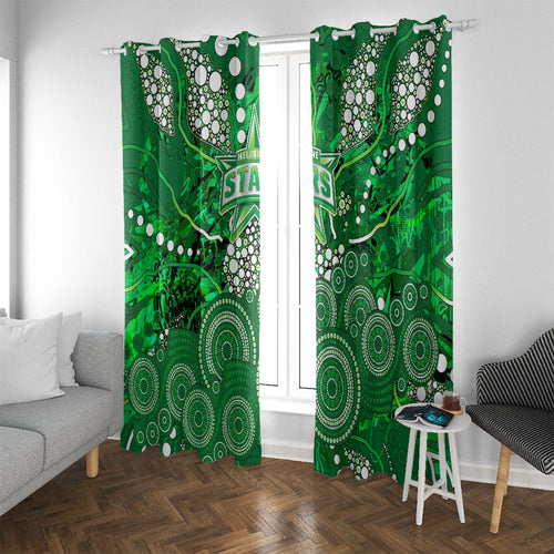Melbourne Stars Window Curtain Graffiti Urban Aboriginal Dot Abstract Design