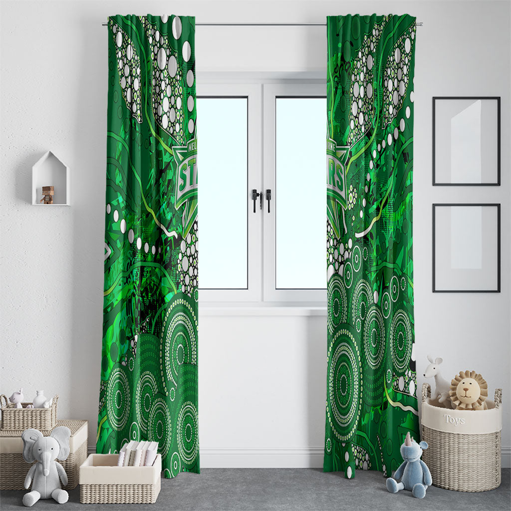 Melbourne Stars Window Curtain Graffiti Urban Aboriginal Dot Abstract Design