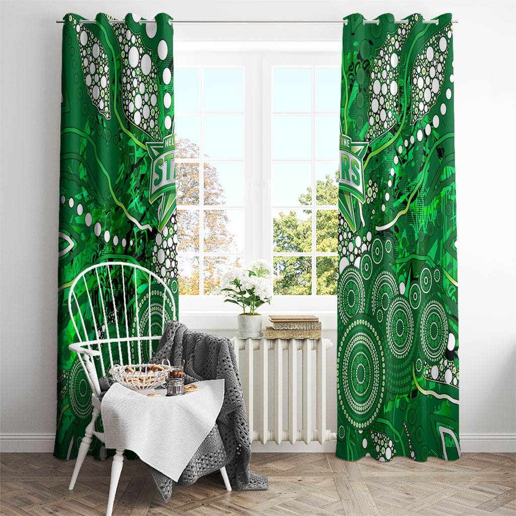 Melbourne Stars Window Curtain Graffiti Urban Aboriginal Dot Abstract Design