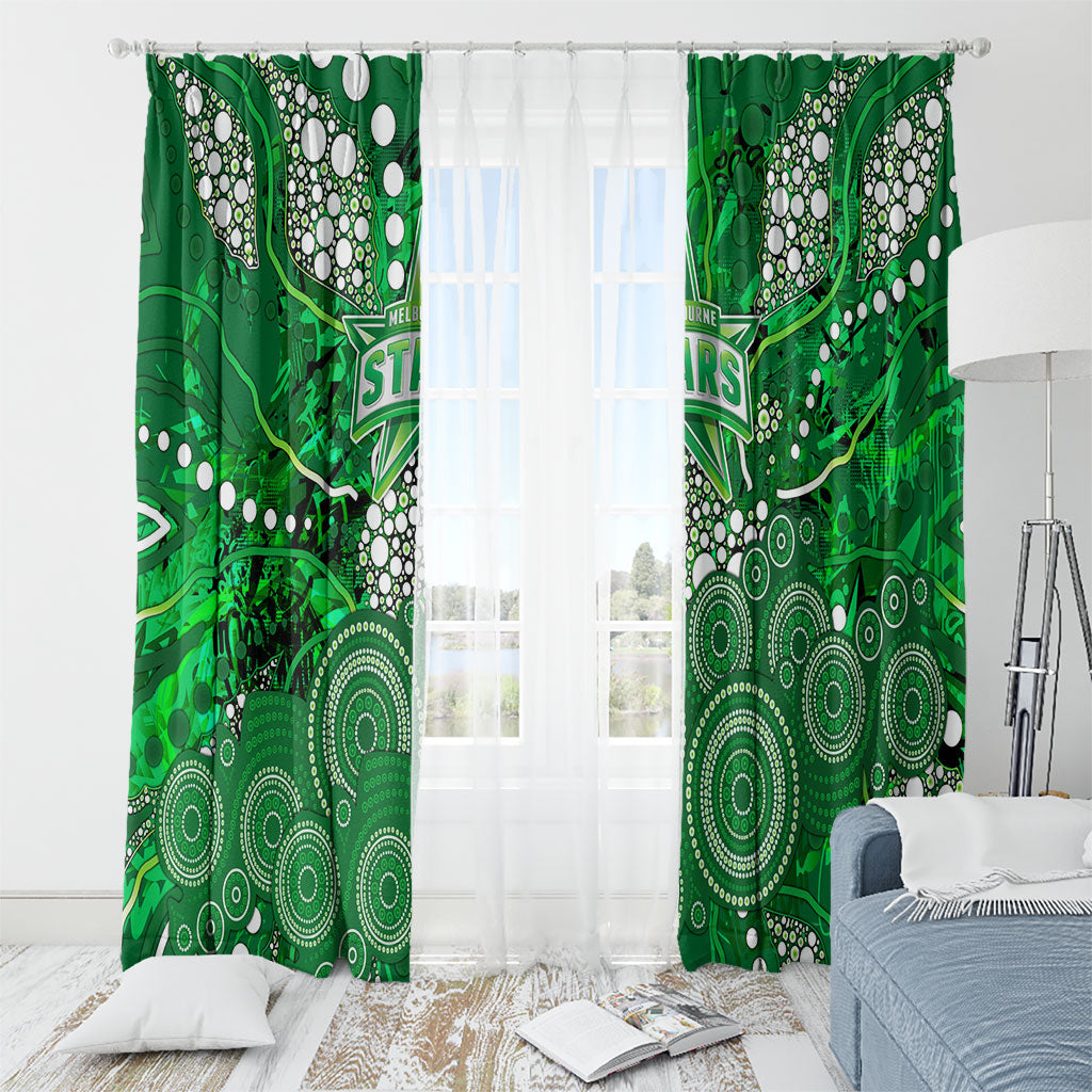 Melbourne Stars Window Curtain Graffiti Urban Aboriginal Dot Abstract Design
