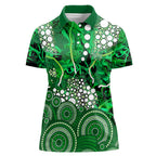 Melbourne Stars Women Polo Shirt Graffiti Urban Aboriginal Dot Abstract Design