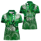 Melbourne Stars Women Polo Shirt Graffiti Urban Aboriginal Dot Abstract Design