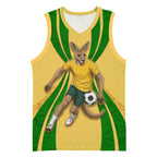 Personalized Australia Soccer Kangaroo Basketball Jersey Gold Green Aussie Football Mascot Dynamic Sports Graphic