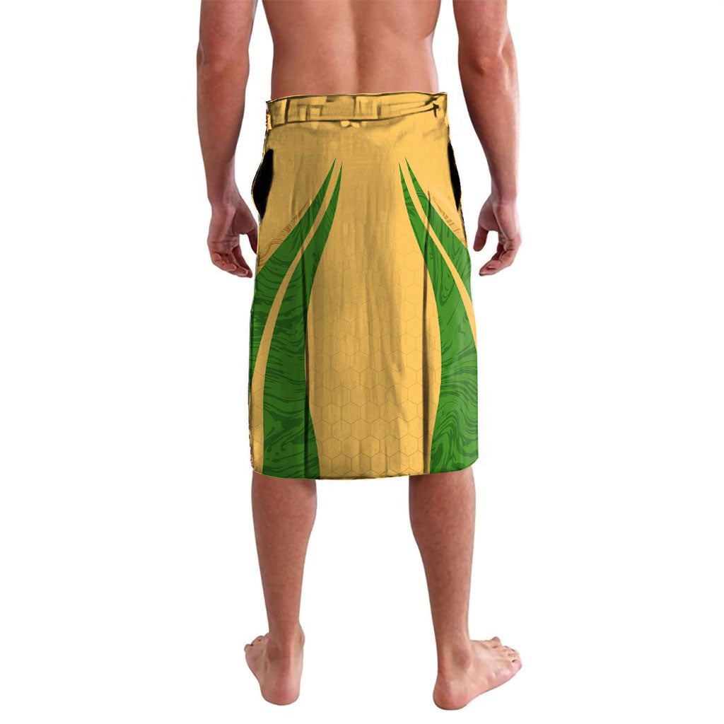 Personalized Australia Soccer Kangaroo Lavalava Gold Green Aussie Football Mascot Dynamic Sports Graphic