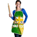 Personalized Australia Soccer Kangaroo Apron Dynamic Kick with Australian Flag Green Gold Sports Graphic