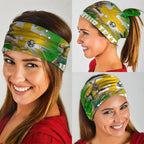 Personalized Australia Soccer Kangaroo Neck Gaiter Dynamic Kick with Australian Flag Green Gold Sports Graphic