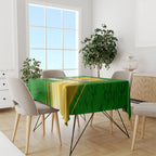 Personalized Australia Soccer Kangaroo Tablecloth Dynamic Kick with Australian Flag Green Gold Sports Graphic