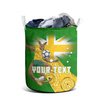 Personalized Australia Soccer Kangaroo Laundry Basket Aussie Football Mascot Dynamic Sports Graphic