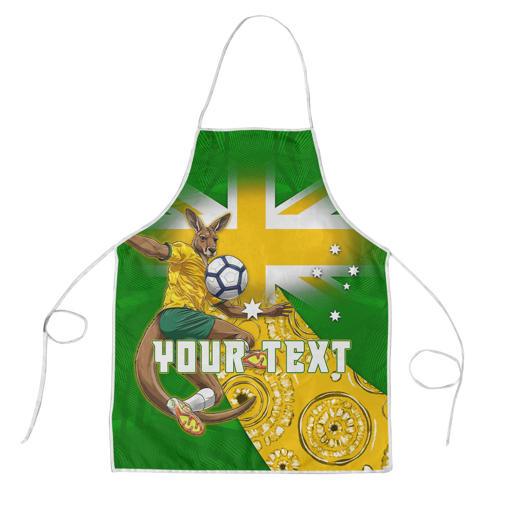 Personalized Australia Soccer Kangaroo Apron Aussie Football Mascot Dynamic Sports Graphic