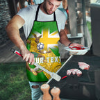 Personalized Australia Soccer Kangaroo Apron Aussie Football Mascot Dynamic Sports Graphic