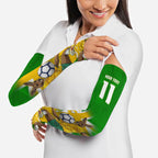 Personalized Australia Soccer Kangaroo Arm Sleeves Aussie Football Mascot Dynamic Sports Graphic