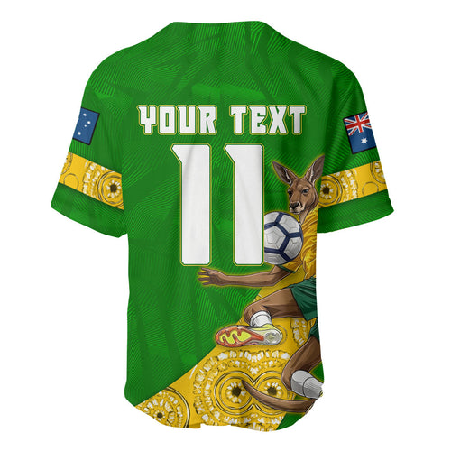 Personalized Australia Soccer Kangaroo Baseball Jersey Aussie Football Mascot Dynamic Sports Graphic
