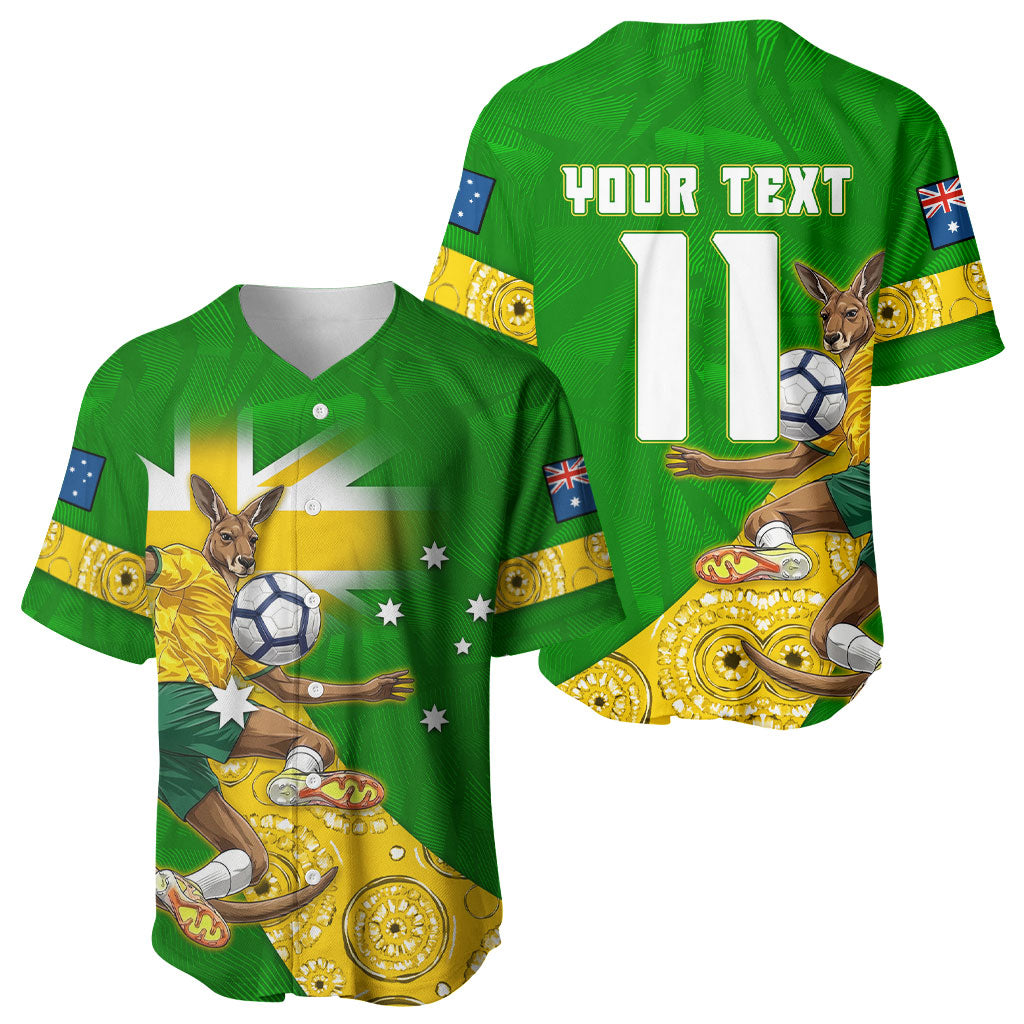Personalized Australia Soccer Kangaroo Baseball Jersey Aussie Football Mascot Dynamic Sports Graphic