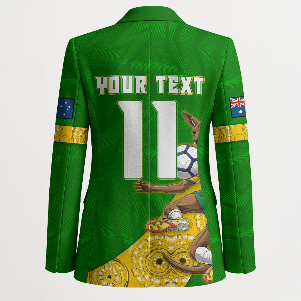 Personalized Australia Soccer Kangaroo Blazer Aussie Football Mascot Dynamic Sports Graphic