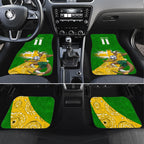Personalized Australia Soccer Kangaroo Car Mats Aussie Football Mascot Dynamic Sports Graphic