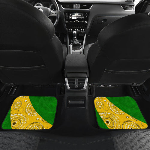 Personalized Australia Soccer Kangaroo Car Mats Aussie Football Mascot Dynamic Sports Graphic