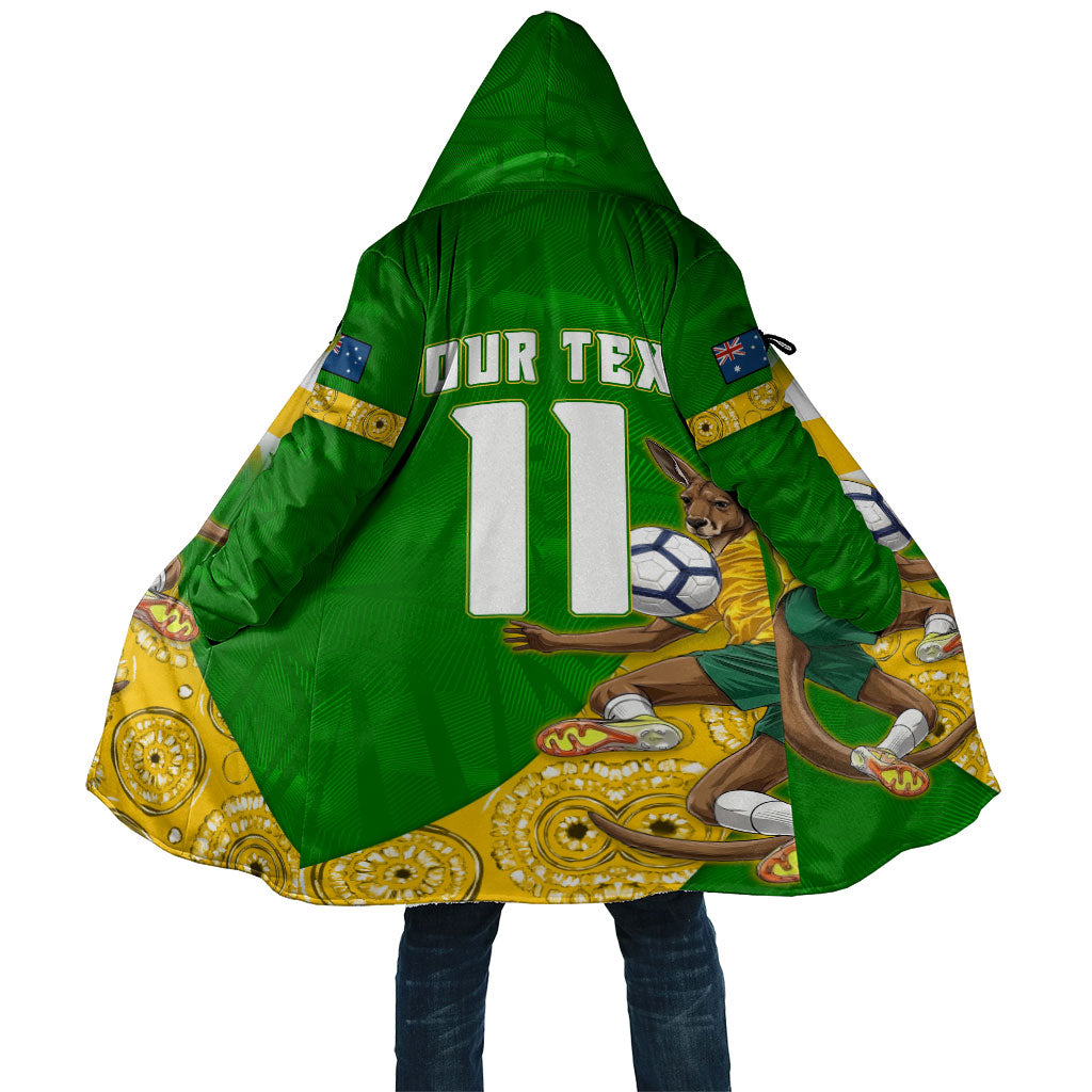 Personalized Australia Soccer Kangaroo Cloak Aussie Football Mascot Dynamic Sports Graphic