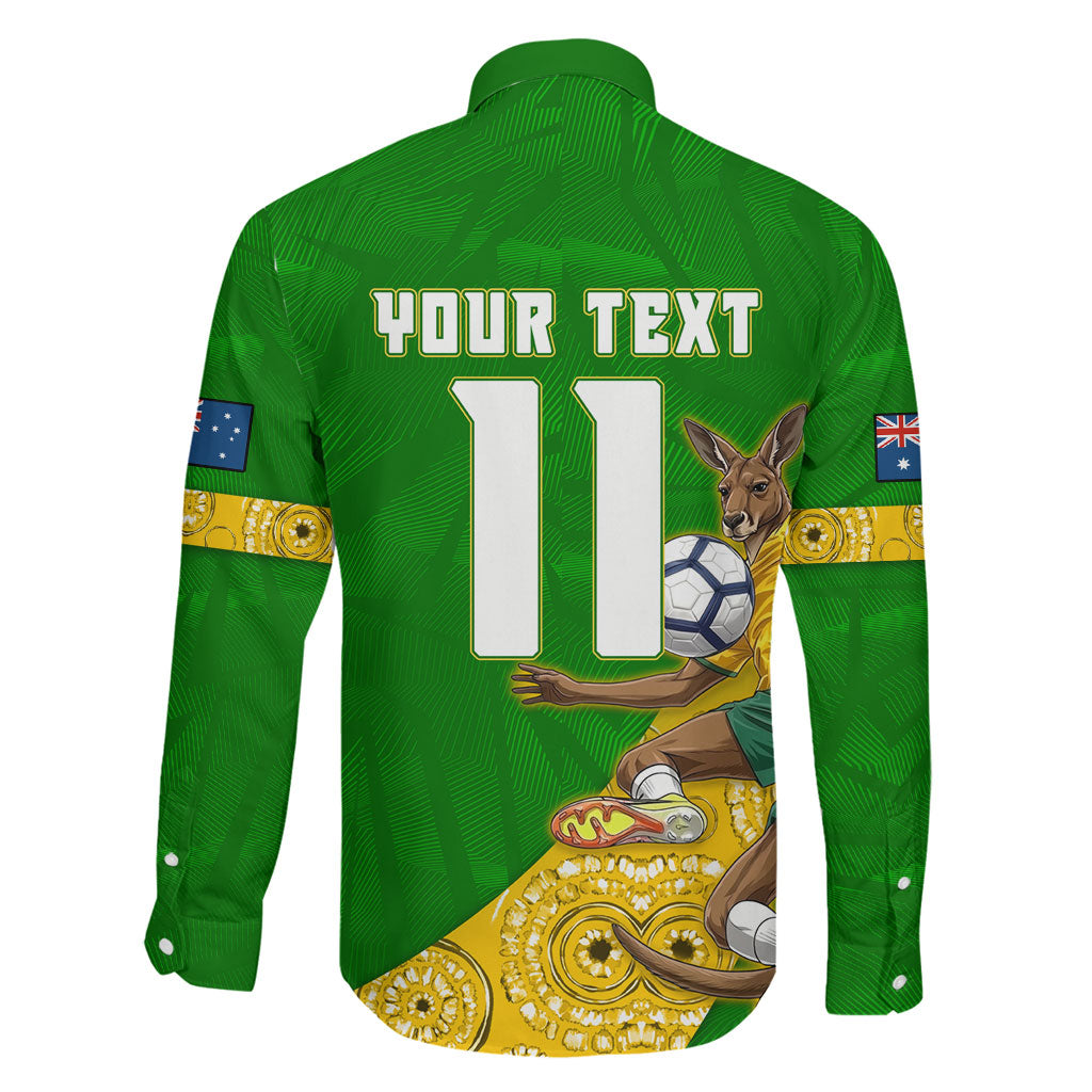 Personalized Australia Soccer Kangaroo Family Matching Tank Maxi Dress and Hawaiian Shirt Aussie Football Mascot Dynamic Sports Graphic