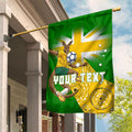 Personalized Australia Soccer Kangaroo Garden Flag Aussie Football Mascot Dynamic Sports Graphic