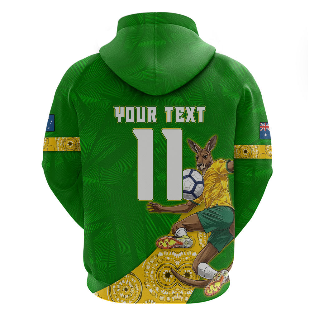 Personalized Australia Soccer Kangaroo Hoodie Aussie Football Mascot Dynamic Sports Graphic