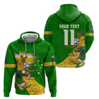 Personalized Australia Soccer Kangaroo Hoodie Aussie Football Mascot Dynamic Sports Graphic