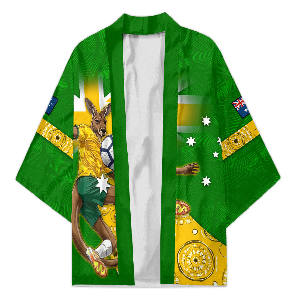 Personalized Australia Soccer Kangaroo Kimono Aussie Football Mascot Dynamic Sports Graphic