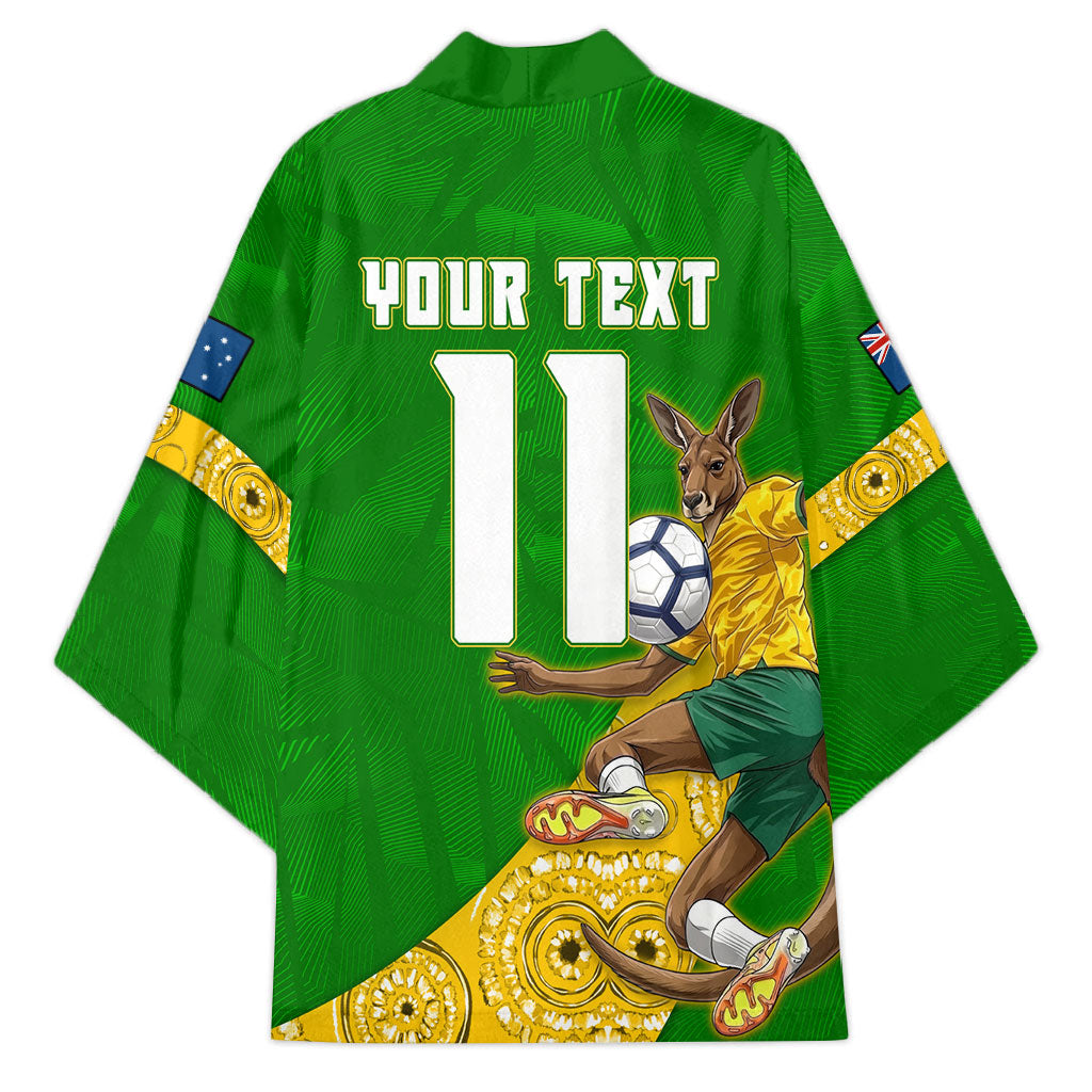 Personalized Australia Soccer Kangaroo Kimono Aussie Football Mascot Dynamic Sports Graphic