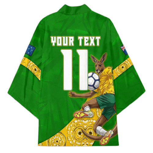 Personalized Australia Soccer Kangaroo Kimono Aussie Football Mascot Dynamic Sports Graphic