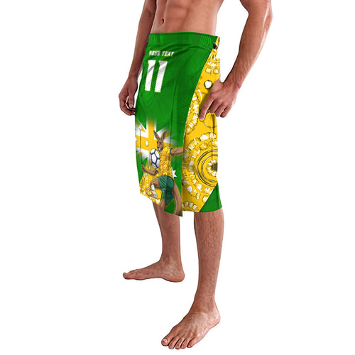 Personalized Australia Soccer Kangaroo Lavalava Aussie Football Mascot Dynamic Sports Graphic