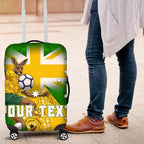 Personalized Australia Soccer Kangaroo Luggage Cover Aussie Football Mascot Dynamic Sports Graphic