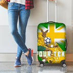 Personalized Australia Soccer Kangaroo Luggage Cover Aussie Football Mascot Dynamic Sports Graphic
