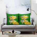 Personalized Australia Soccer Kangaroo Pillow Cover Aussie Football Mascot Dynamic Sports Graphic