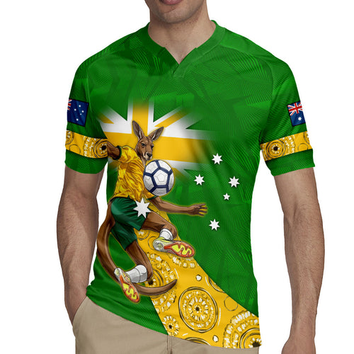 Personalized Australia Soccer Kangaroo Rugby Jersey Aussie Football Mascot Dynamic Sports Graphic