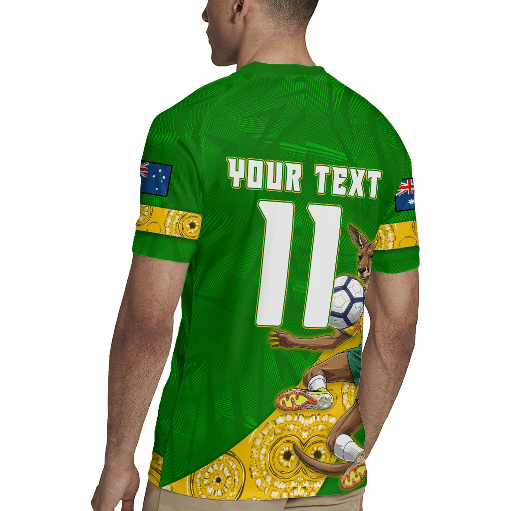 Personalized Australia Soccer Kangaroo Rugby Jersey Aussie Football Mascot Dynamic Sports Graphic