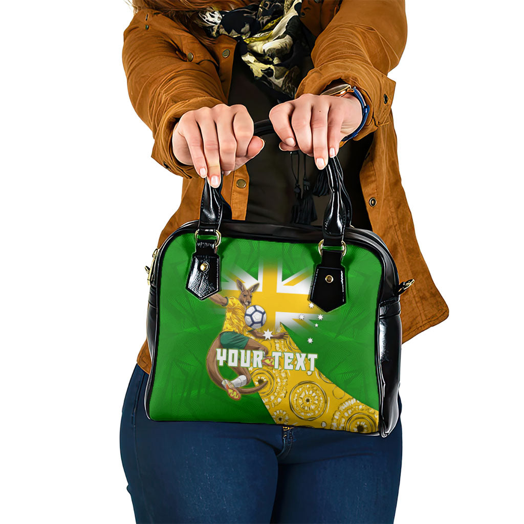 Personalized Australia Soccer Kangaroo Shoulder Handbag Aussie Football Mascot Dynamic Sports Graphic