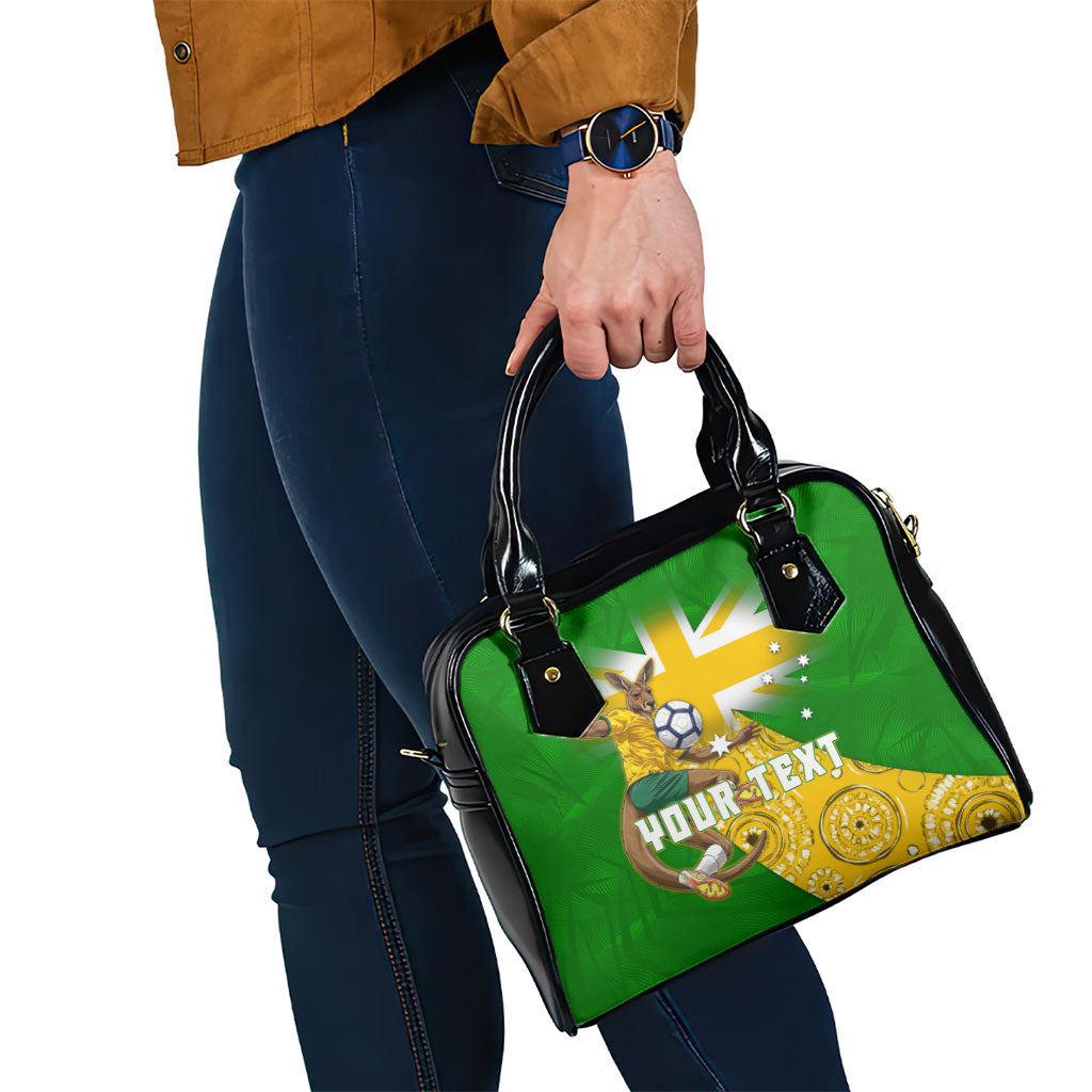 Personalized Australia Soccer Kangaroo Shoulder Handbag Aussie Football Mascot Dynamic Sports Graphic