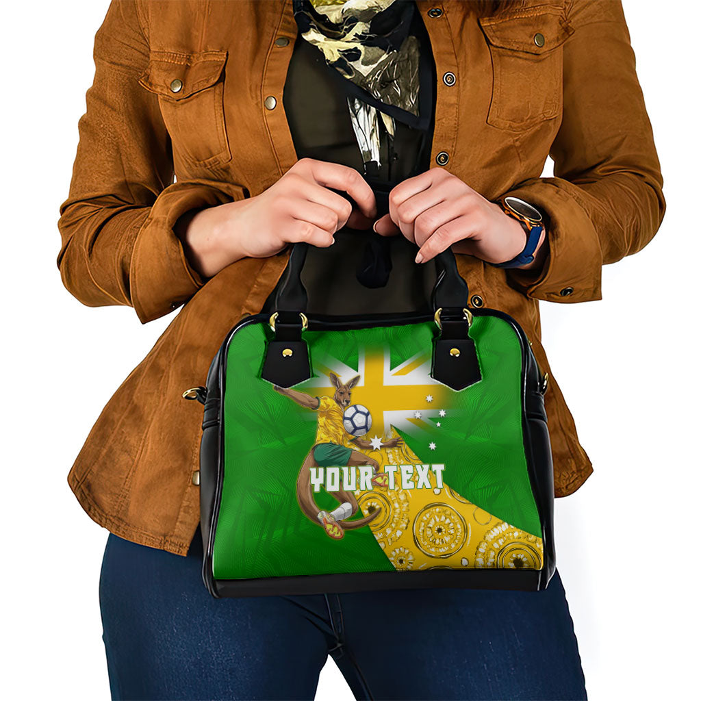 Personalized Australia Soccer Kangaroo Shoulder Handbag Aussie Football Mascot Dynamic Sports Graphic