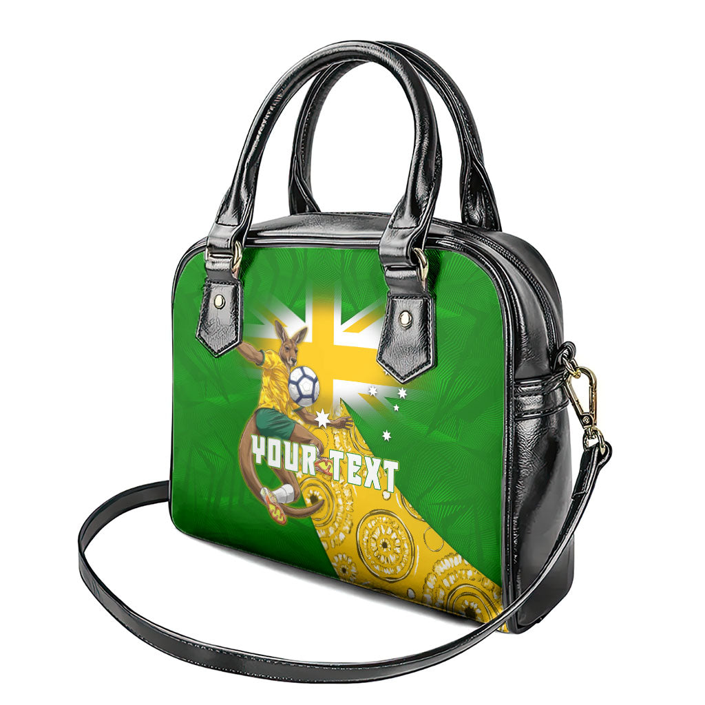Personalized Australia Soccer Kangaroo Shoulder Handbag Aussie Football Mascot Dynamic Sports Graphic